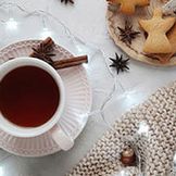 Herbata świąteczna i czekolada pitna