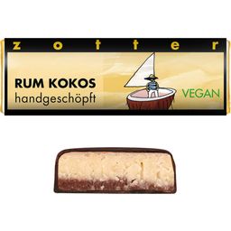 Zotter Schokoladen Chocolate Minis - Rum Coconut, Vegan - 20 g