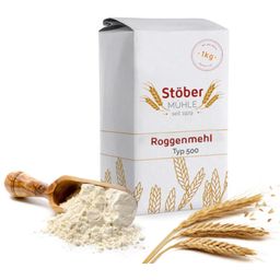 Stöber Mühle Roggenmehl 500 Vorschuss - 1 kg