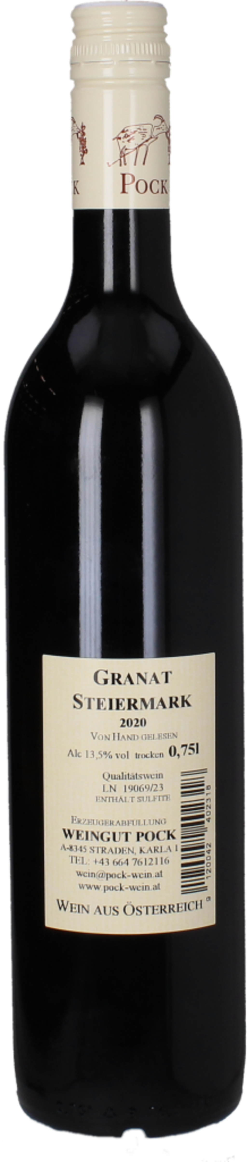 Weingut Pock Granat vom Steir. Vulkanland 2019 - 0,75 L