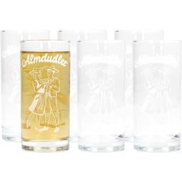 Almdudler 6-Delige Set van Wit Glas