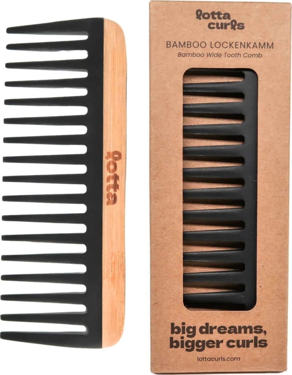 lotta curls Bamboo Lockenkamm - 1 Stk