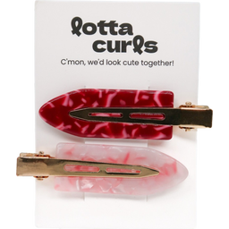lotta curls Double Styling Clips - Cherry Blossom