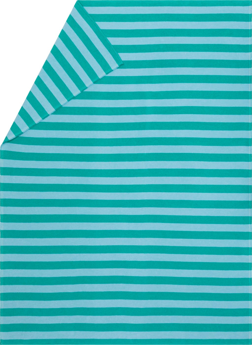 David Fussenegger LUCA Flannel Blanket - Stripes - Mint