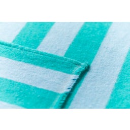 David Fussenegger LUCA Flannel Blanket - Stripes - Mint