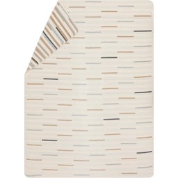 David Fussenegger SAVONA - Deken Strepen - Ongebleekt Wit