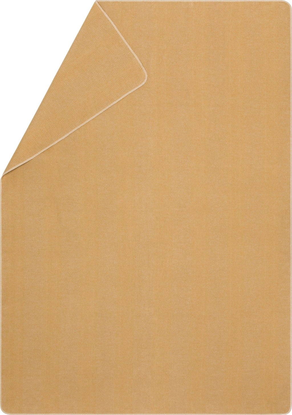 David Fussenegger SILVRETTA Flanelldecke Fischgrät - gold