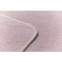 David Fussenegger SILVRETTA Flannel Throw Herringbone - Light Violet