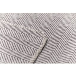 David Fussenegger Koc flanelowy w jodełkę SILVRETTA - brązowy