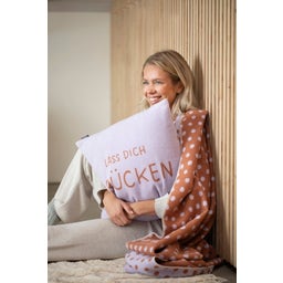 David Fussenegger SILVRETTA - Kussenhoes Lass dich drücken - Lichtviolet