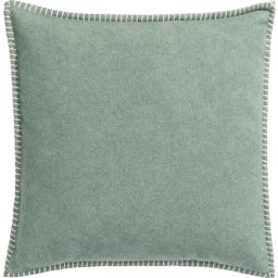 David Fussenegger SYLT Housse de Coussin Unie 40x40 cm - lierre