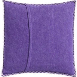 David Fussenegger SYLT Housse de Coussin Unie 50x50 cm - iris