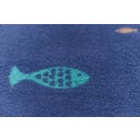 David Fussenegger MILA Baby Blanket - Fish - Navy
