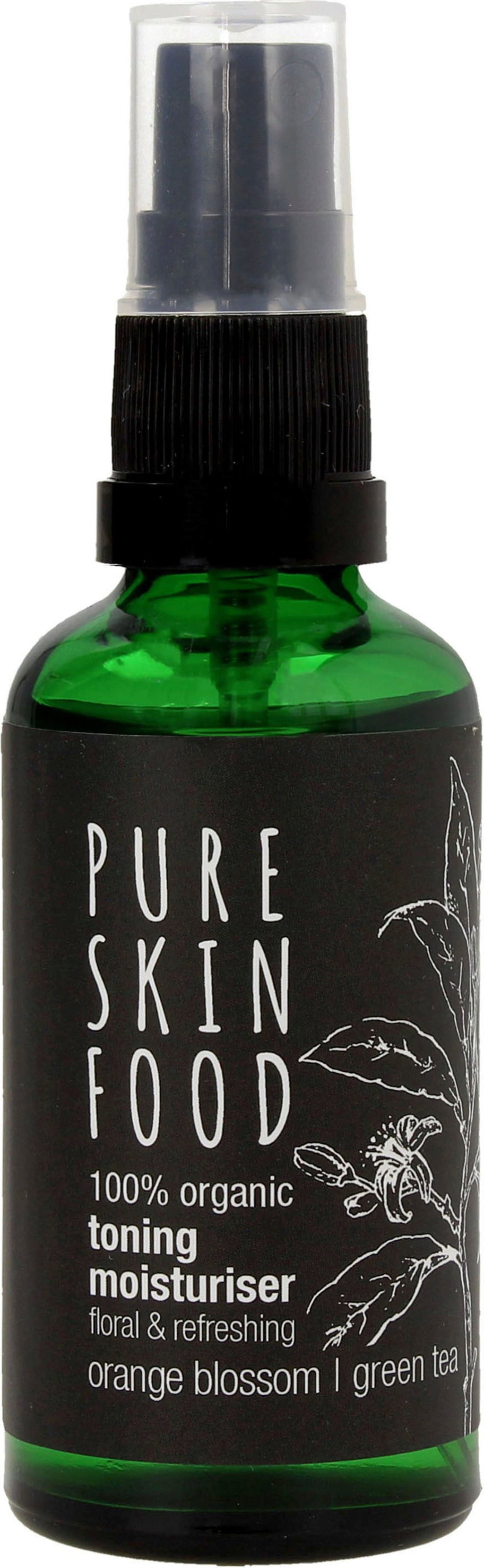 Organic Toning Moisturiser Orange Blossom - Green Tea, 50 ml