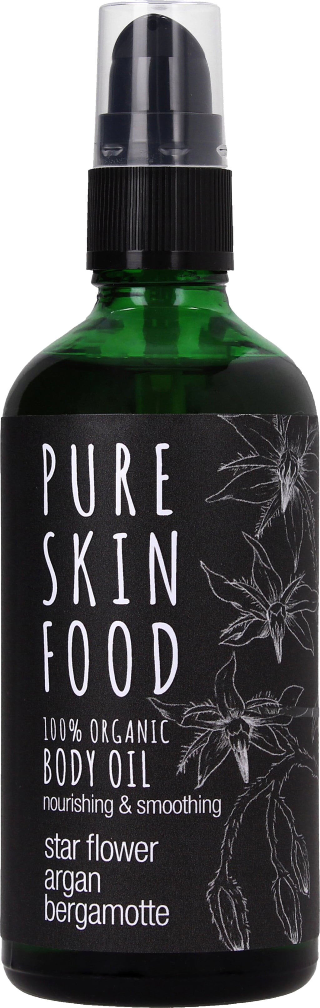 Organic Body Oil Starflower, Argan & Bergamotte - 100 ml