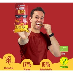 Hempions Bio Hemp Flips Smoky Paprika - 70 g