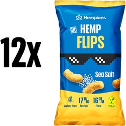 Hempions Bio Hemp Flips Sea Salt - 12 x 70 g