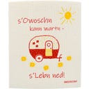 OWOSCHFETZN Panno in Spugna - Caravan - Rosso/giallo