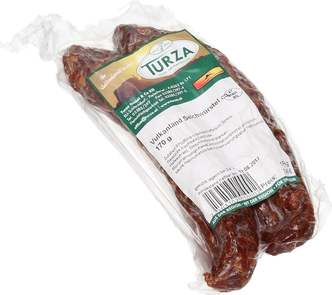 Fleischerei Turza Vulkanland Selchwürstel