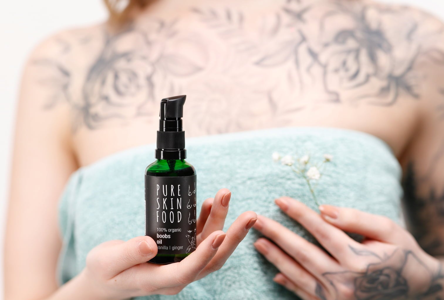 Pure Skin Food Organic Boobs Oil Vanilla - Ginger