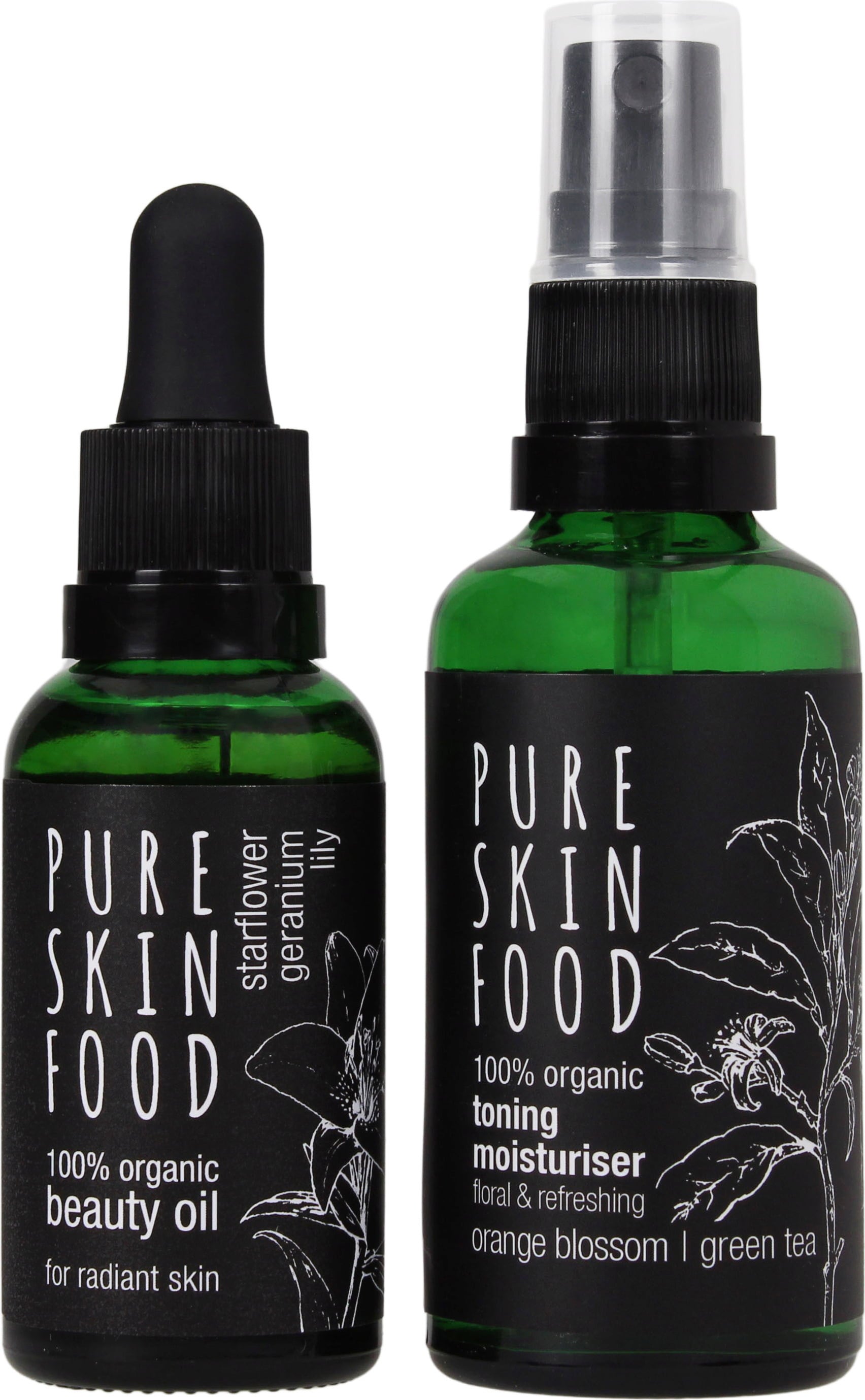 Pure Skin Food Organic Skincare Set for Radiant Skin - 1 set