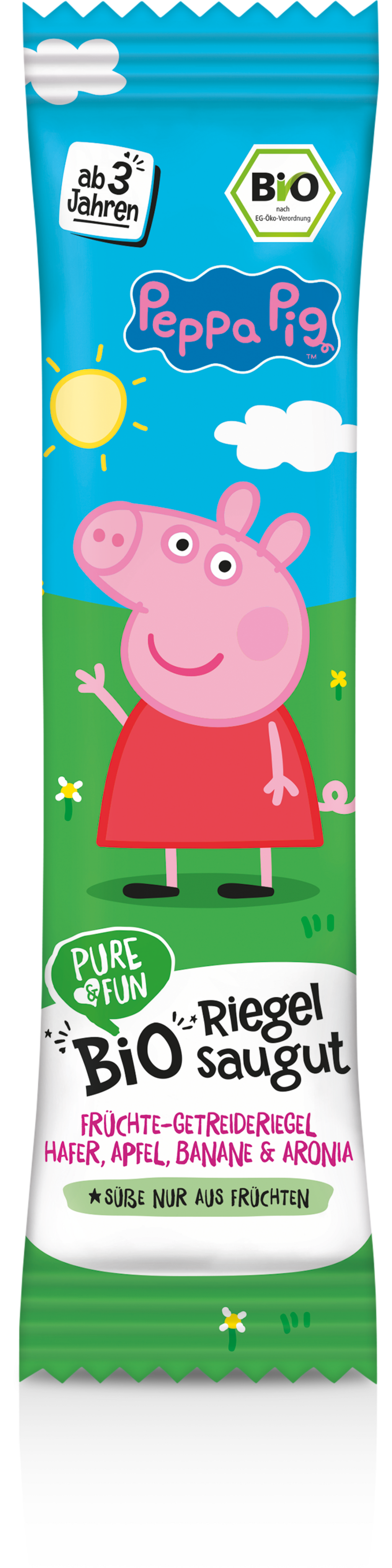 PURE & FUN Peppa Pig Bio Riegel Saugut