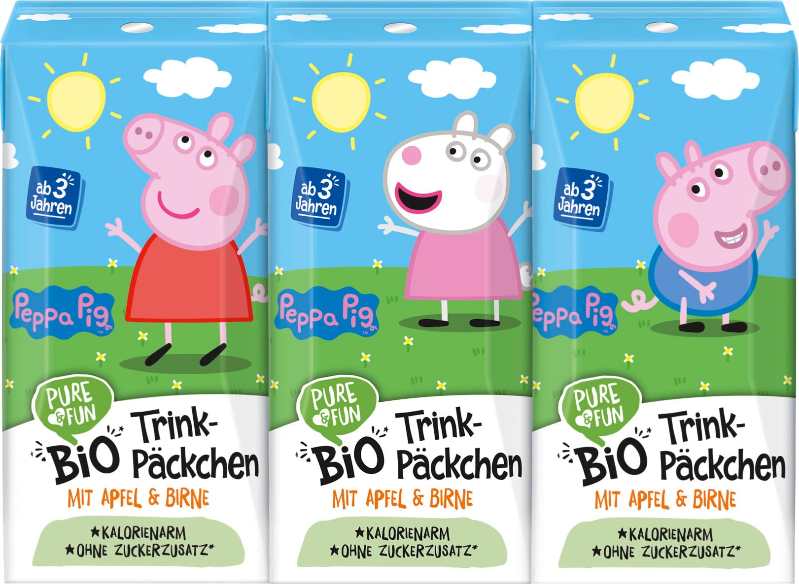 PURE & FUN Peppa Pig Bio Trink-Päckchen