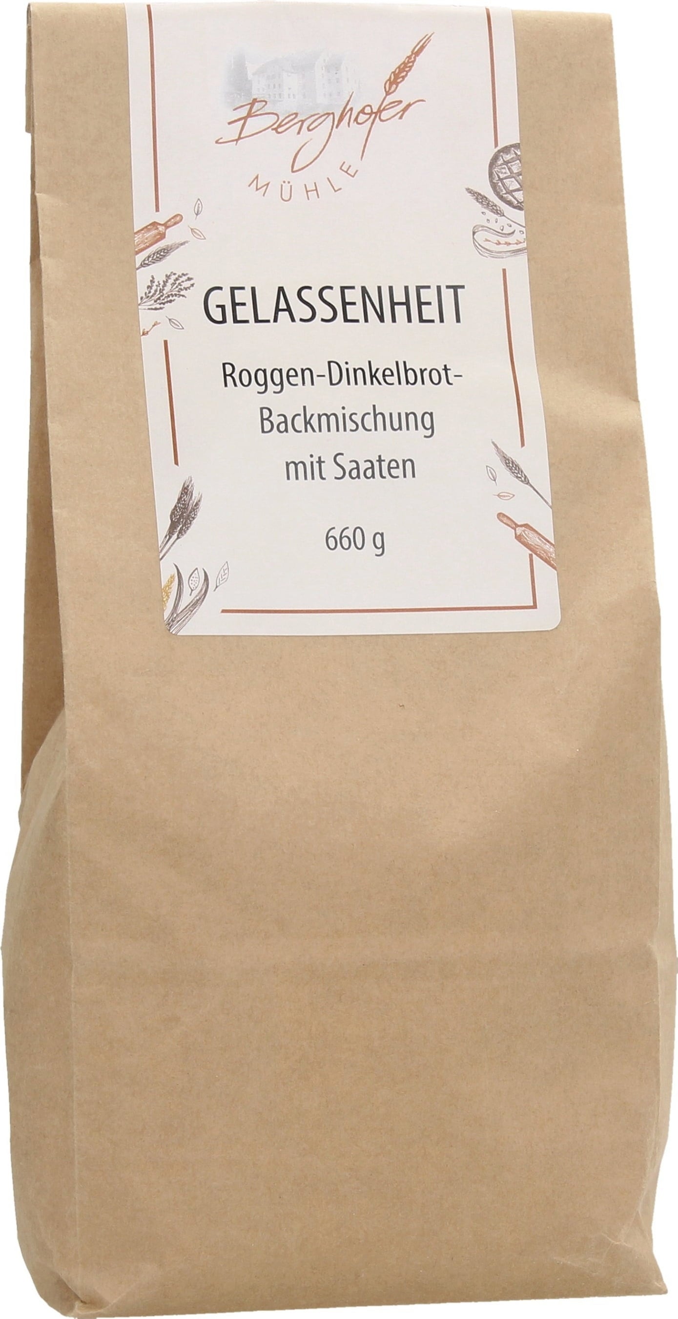 Gelassenheit Bakmix - Rogge-Speltbrood met Pitjes - 660 g
