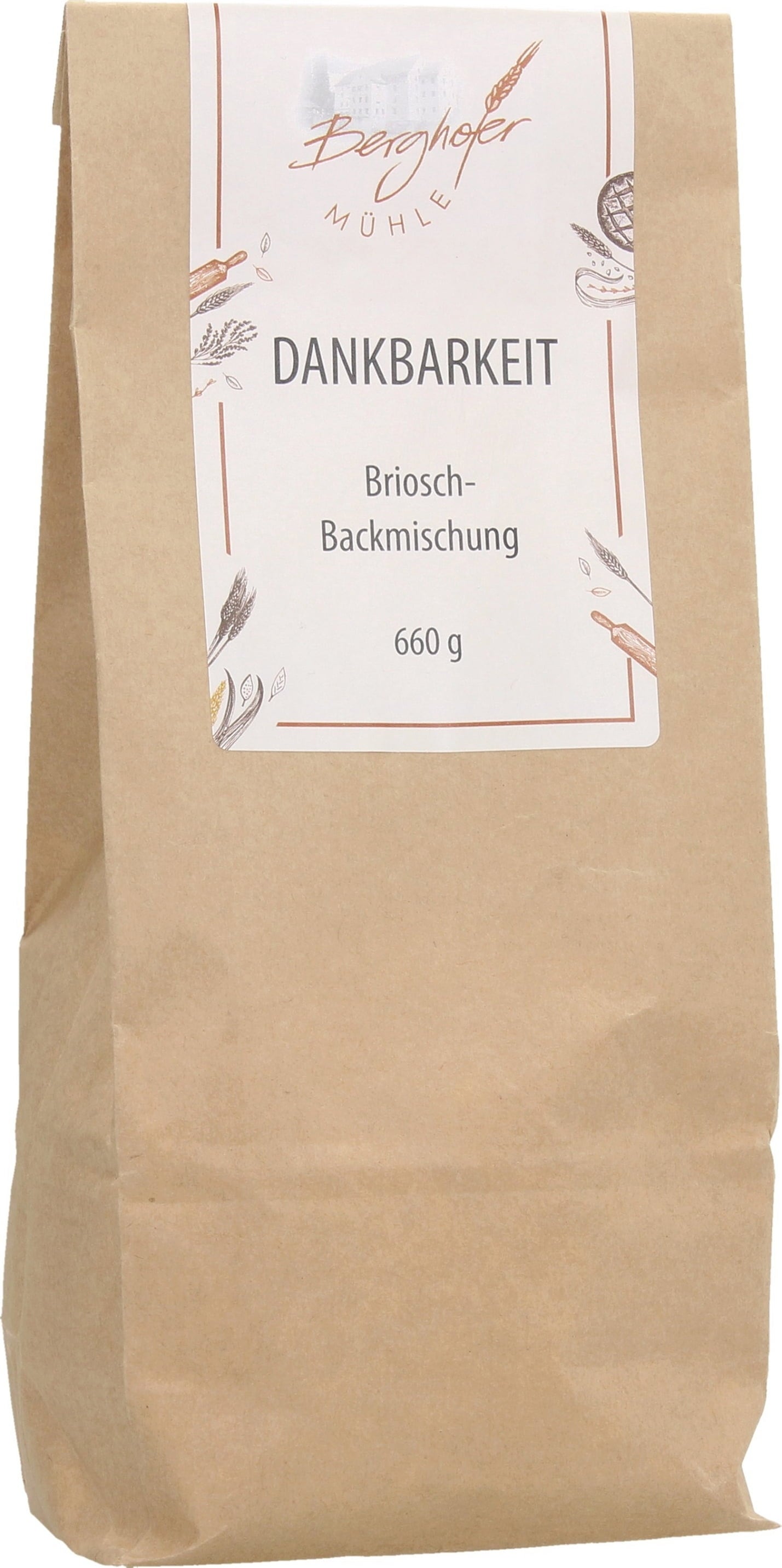 Berghofer Mühle Backmischung Dankbarkeit - Briosch