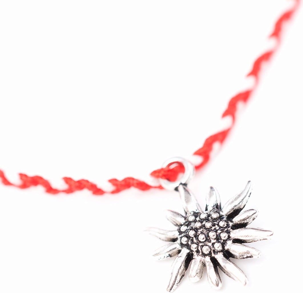 Sorbet Bracelets Armband handgeflochten Rot Edelweiss - 1 Stk