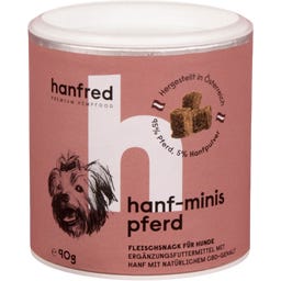 Mini Récompenses au Cheval et au Chanvre - Pour Chiens - 90 g