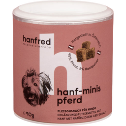 Hanfred Hanf Minis mit Pferd - für Hunde - 90 g