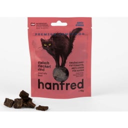 Hanfred Fleisch Fleckerl für Katzen - Rind