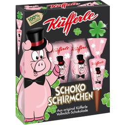 Küfferle Czekoladowe parasolki z motywem świnki - 4 sztuki