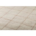 David Fussenegger Couverture en Laine MERANO « Carreaux » - Blanc brut