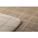 David Fussenegger Couverture en Laine MERANO « Carreaux » - Blanc brut