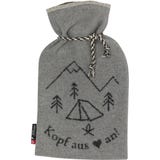 SILVRETTA Hot Water Bottle "Kopf aus", 2 litres