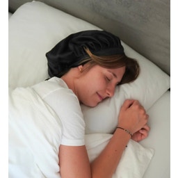 lotta curls Silk Bonnet - Black