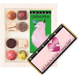 Zotter Schokoladen Biofekt-Set - Love, Love, Love - 188 g