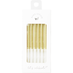 Bake Affair Bougies d’Anniversaire – Lot de 6 - Doré
