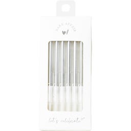 Bake Affair Candeline di Compleanno - 6 Pezzi - Argento