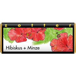 Zotter Schokoladen Biologische Hibiscus + Munt - 70 g