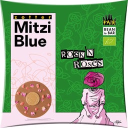 Zotter Schokoladen Organic Mitzi Blue - Rock'n'Roses - 70 g