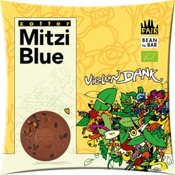 Zotter Schokoladen Organic Mitzi Blue - Thank you - 70 g