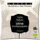Bio Quadratur des Kreises 100% Dunkle Schoko ohne Zucker
