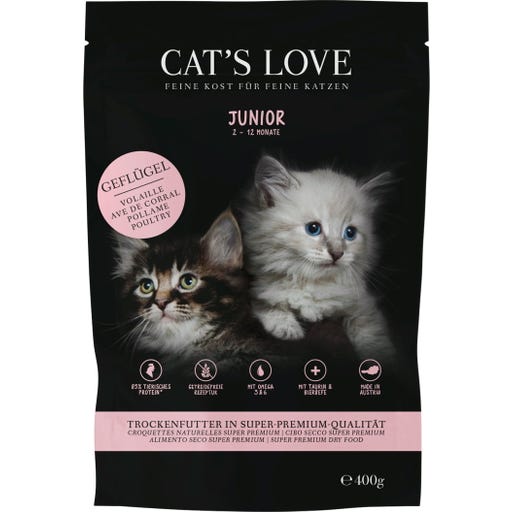 Cat's Love Katzen Trockenfutter "Junior Geflgel" - From Austria Onlineshop