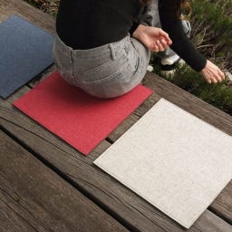 Steiner 1888 Coussin d’Assise Anton 40x40 cm - Atlantique