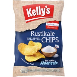 Kelly´s Rustikale Erdäpfelchips Alpensalz - 110 g