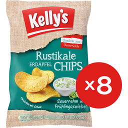 Rustic Potato Crisps - Sour Cream & Spring Onion - 880 g