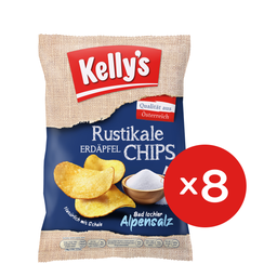 Kelly´s Rustic Potato Crisps - Alpine Aalt - 880 g